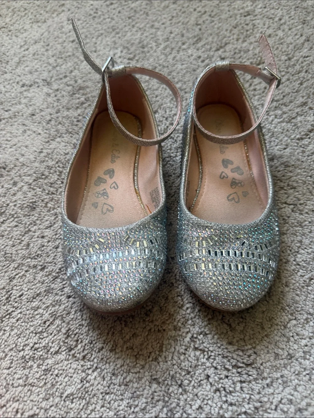 Olive & Edie shimmering silver